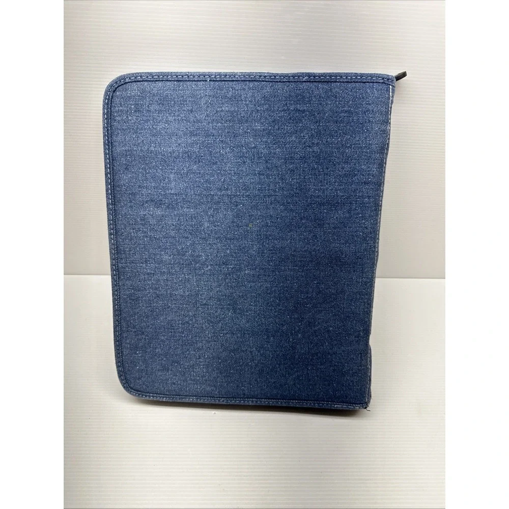 Vintage Denim Retro Y2K Notebook Binder Blue Jean Trapper Keeper 3 Ring Pockets